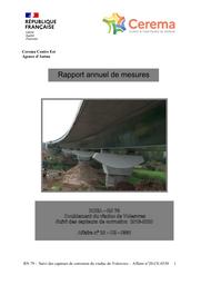 Rapport annuel des mesures. RCEA - RN79. Doublement du viaduc de Volesvres. Suivi des capteurs de corrosion 2013-2020 | LACROIX, Christian