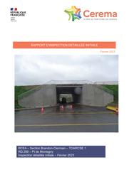 RCEA Section Brandon-Clermain-TOARCSE 1 RD 289- PI de Montagny. Inspection détaillée initiale-Février 2023 | LACROIX, Christian