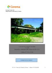 VC n° 4. Pont sur le Doubs à Choisey. Inspection détaillée périodique | LACROIX, Christian