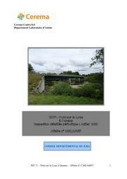 RD 71. Pont sur la Loue à Ounans. Inspection détaillée périodique | LACROIX, Christian