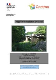 RN 5 - PR 77+500. Pont du Vaudioux sur la Lemme. Inspection détaillée périodique | LACROIX, Christian