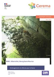 RN90 - Albertville / Bourg-Saint-Maurice. Aménagements et clôtures pour la faune | DRAMAIS, Laurent