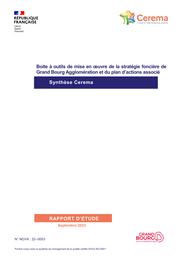 Boite à outils de mise en oeuvre de la stratégie foncière de Grand Bourg Agglomération et du plan d’actions associé | TÉTREL, Cécile