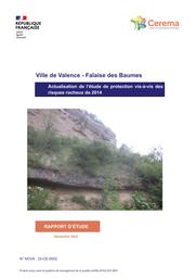 Ville de Valence - Falaise des Baumes. Actualisation de l'étude de protection vis-à-vis des risques rocheux de 2014 | DUBOIS, Laurent