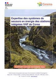 Expertise des systèmes de secours en énergie des stations intégrées VHF de Corse | AUTRET, Ronan