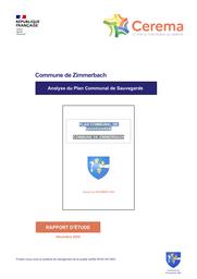 Commune de Zimmerbach. Analyse du Plan Communal de Sauvegarde | SIMONOT, Dominique