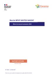 Marché MFHF NAVTEX NAVDAT. Bilan du second semestre 2023 | NASONE, Bruno