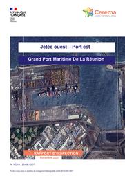 Diagnostic des ouvrages portuaires. Jetée ouest du port est : Rapport d'inspection subaquatique. Grand Port Maritime de la Réunion | LOPEZ, Guillaume