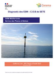 Diagnostic des ESM du Golfe du Lion. BFI Fleury d'Aude Sud. COB de SETE | SEMIN, Eric