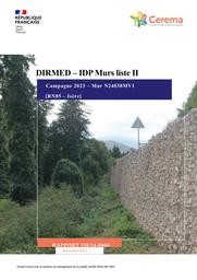 DIRMED IDP Murs liste II. Campagne 2023. Mur N24038MV1. RN85 Isère | BARDE, Guillaume