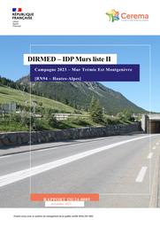 DIRMED IDP Murs liste II. Campagne 2023. Mur Trémie Est Montgenèvre. RN94 Hautes-Alpes | BARDE, Guillaume
