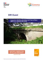 Inspection détaillée périodique du PI de la Pilière (RN12 sur ruisseau) PR 5+515 | BOUCHET, Willy