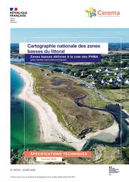 Cartographie nationale des zones basses du littoral Zones basses définies à la cote des PHMA | HEDOU, François
