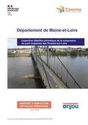 Inspection détaillée périodique (IDP) de la suspension du pont suspendu des Rosiers sur Loire (avril 2024) | BOUCHET, Willy