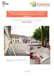 Elaboration d'une méthodologie et propositions pour le réaménagement d'une cour d'école résiliente : Ecole Jacques Chapou de Figeac et ses abords | DELMAS, Laure