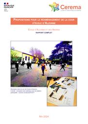 Propositions pour le réaménagement de la cour d'école à Alzonne | DELMAS, Laure