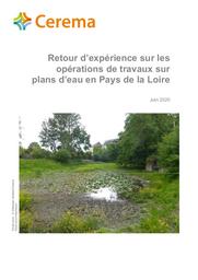 Retour d’expérience sur les opérations de travaux sur plans d’eau en Pays de la Loire | GATELIER, Sébastien