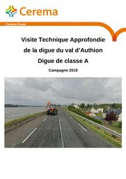 Visite Technique Approfondie de la digue du val d’Authion : Digue de classe A. : Campagne 2019 | LEMASSON, Vincent